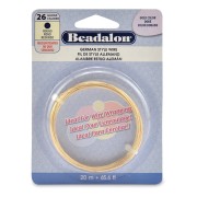 Filo tondo in ottone 0,41 mm - German Style Wire - Dorato x 20 m