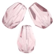 Perla a forma di pera sfaccettate 7x5 mm - Ametista chiara x25