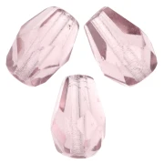 Perla a forma di pera sfaccettate 7x5 mm - Ametista chiara x25