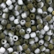 Faccette da 2 mm - Chalk White Amber Mat x50