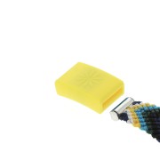 Chiusura calamitata interscambiabile Hiilos 11 mm per creazione di bijoux- Giallo