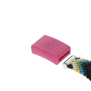 Chiusura calamitata interscambiabile Hiilos 11 mm per creazione di bijoux - Rosa x1