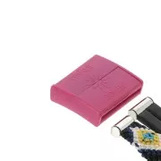Chiusura calamitata interscambiabile Hiilos 22 mm per creazione di bijoux-Rosa x1