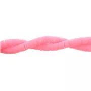 Perle rondelle in pasta polimerica Heishi 3x1 mm Rose Bonbon x45 cm