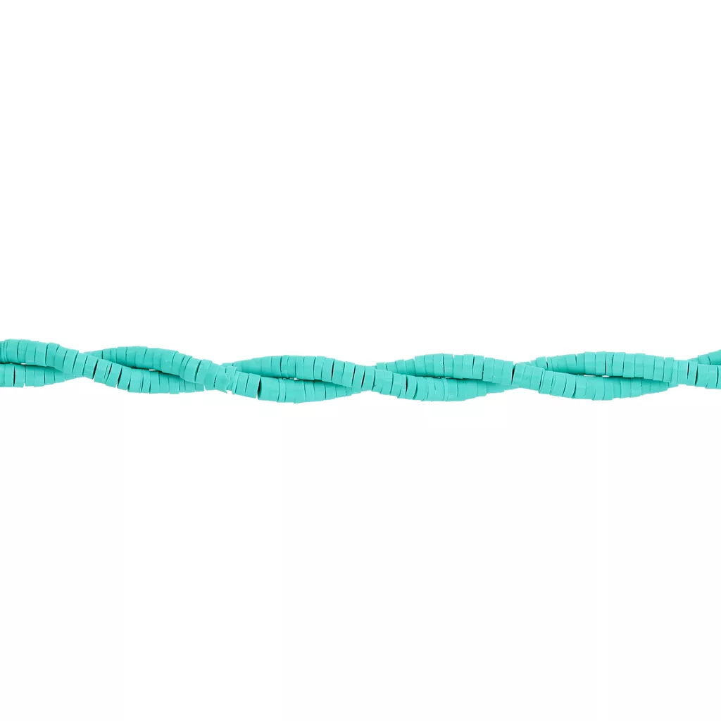Beadthoven Set Di 10 Fili Di Perle Piatte In Pasta Polimerica 6 Mm - 4000 Pezzi Colori Misti Per Creare Gioielli Fai-da-Te - 3