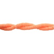 Perline Heishi in pasta polimerica 3x1 mm  Salmone x39 cm|raw }}