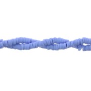 Perline Heishi in pasta polimerica 3x1 mm Azzurro x39 cm