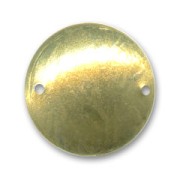 Separatore disco 2 fori mm. 25 colore dorato con oro fino x1|raw }}