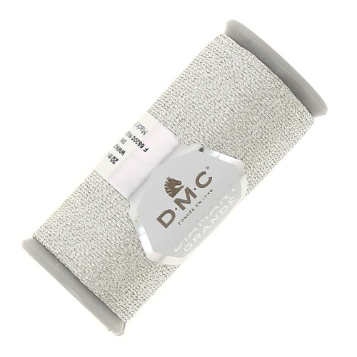Filo da ricamo DMC Diamant Grandé Argento chiaro (G168) x20m
