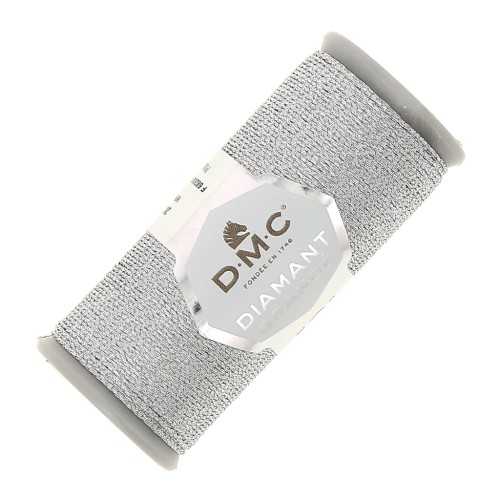 Filo da ricamo DMC Diamant Grandé Argento (G415) x20m