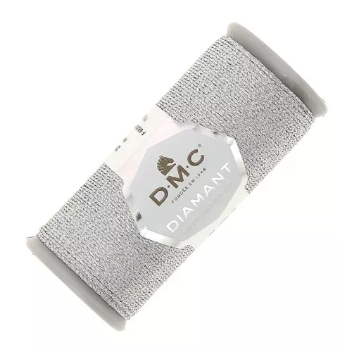 Filo da ricamo DMC Diamant Grandé Argento (G415) x20m