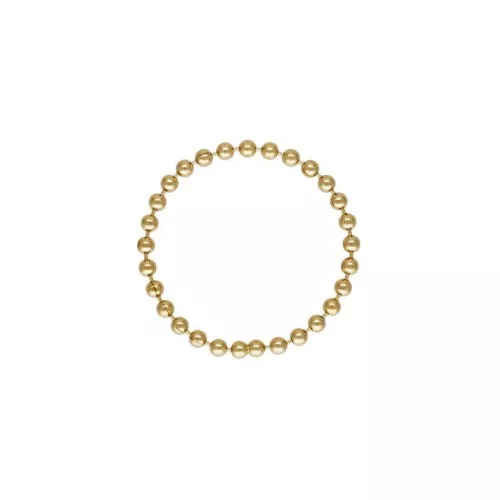 Anello fine Misura 52-53 Catena a sfere da 1,5 mm - Gold filled (oro laminato) x1