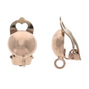 Ganci a clip decorazione pallina 10 mm Oro rosa x 2|raw }}