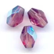 Perla a forma di oliva sfaccettate 6x4 mm - Ametista AB x25