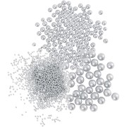 Assortimento di mini biglie in vetro da 0.6 a 3 mm - Perlato x3