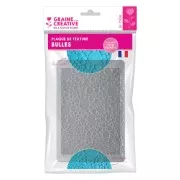 Foglio texture 20.5x13.5 cm per pasta polimerica - Motivi Bolle x1