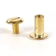 Chicago Screws - Fissaggio in pelle e fimo x20