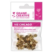 Chicago Screws - Fissaggio in pelle e fimo x20