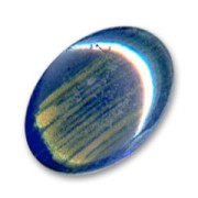 Cabochon mm. 18x13 Sapphire/Gold x1|raw }}