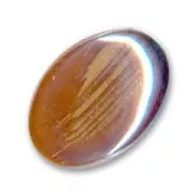 Cabochon mm. 18x13 Dark Topaz/Gold x1