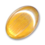 Cabochon mm. 18x13 Light Topaz/Gold x1