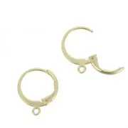 Cerchietti con anellino 14.5 mm - Dorato Satinato x2