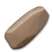 Rettangolo irregolare mm. 46x20 Brown Mat|raw }}