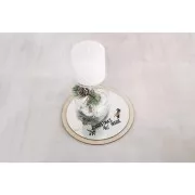 assortimento di cerchi di legno e di dischi di legno x8