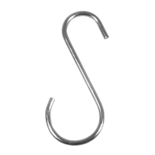 Gancio a S metallico da 60 mm per sospensione Macrame - Argenteox4