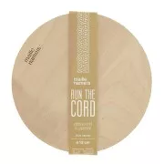 Vassoio tondo in legno naturale Kesi Art 15 cm per macramé- Naturale x1