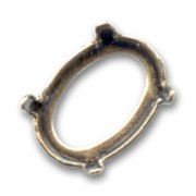 Castone 4120 ovale mm. 18x13 bronzo|raw }}