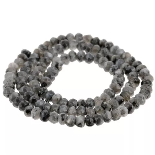 Cipollotti 4x3 mm Quartz tinta - Grigio scuro x35cm