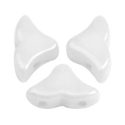 Perline in vetro Hélios® par Puca® 6x10 mm Opaque White x10g