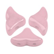 Perline in vetro Hélios® par Puca® 6x10 mm Opaque Light Rose Ceramic Look x10g