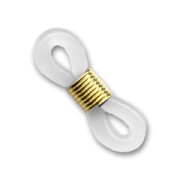 Laccetti per Occhiali trasparente/dorato x10