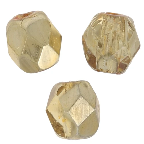 Sfaccettate mm 3 Crystal Gold Topaz x50