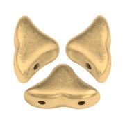 Perline in vetro Hélios® par Puca® 6x10 mm Gold Mat x10g
