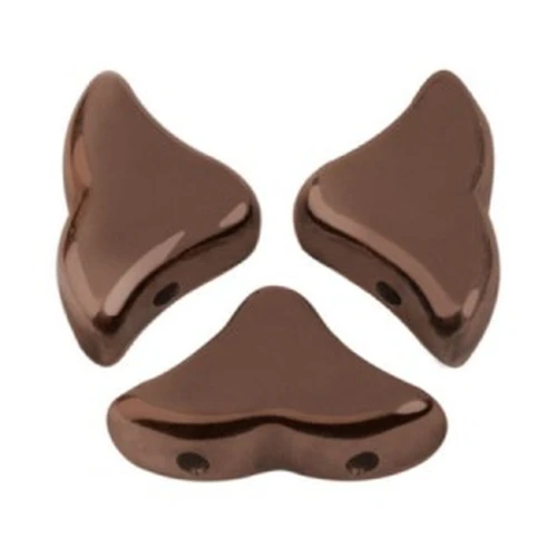 Perline in vetro Hélios® par Puca® 6x10 mm Dark Bronze x10g