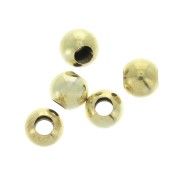 Palline 4 mm Argento 925 Dorato con oro fino x25|raw }}