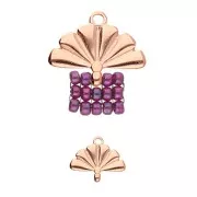 Cymbal - Terminale per tessitura Rocaille Miyuki 8/0 - 15 mm Sitia Dorato con oro fino x1