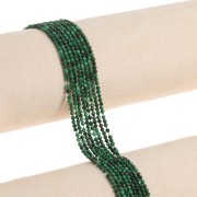 Perline tonde sfaccettate 2,5 mm - Malachite x39cm