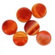 Cabochon tondo mm. 10 Red Agate x1