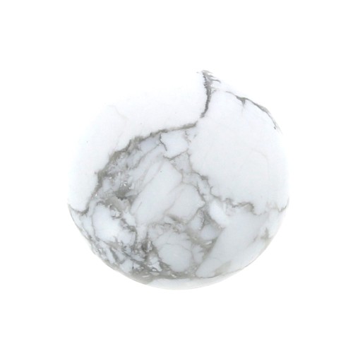 Cabochon tondo mm. 10 Howlite x1