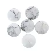 Cabochon tondo mm. 10 Howlite x1