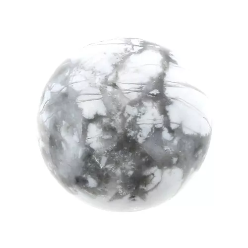 Cabochon tondo mm. 12 Howlite x1