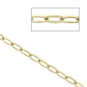 Catena forzatina specchio mm. 2 Acciaio inox Dorato 316L x 50cm|raw }}