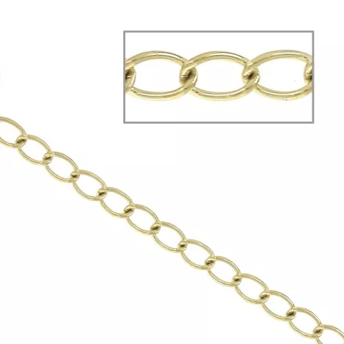 Catena Rombo 2.5 mm Acciaio inox Dorato 316L x 50cm