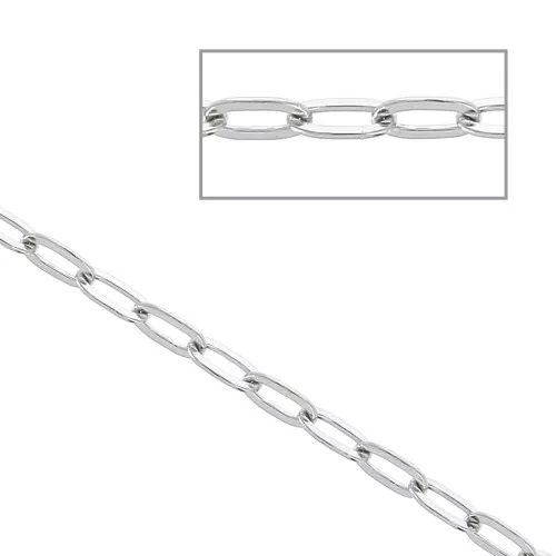 Catena forzatina specchio 2 mm Acciaio inoxydable 316L x1m