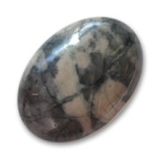 Cabochon ovale 25x18 mm di diaspro di Picasso x1