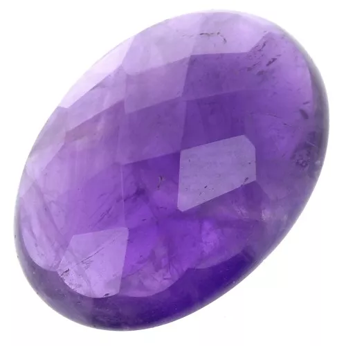 Cabochon ovale sfaccettato mm. 18x13 Ametista